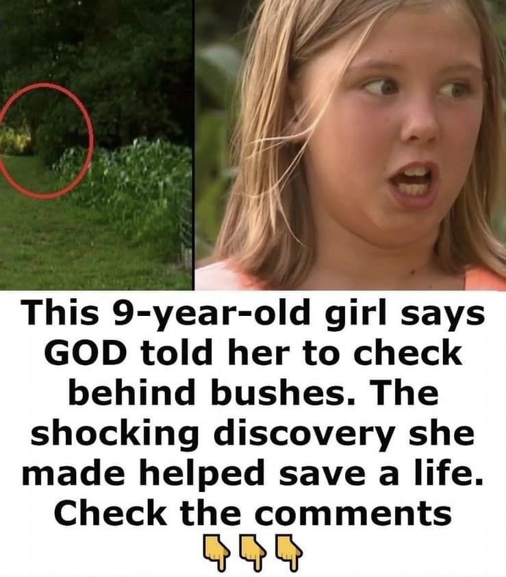 This Girl Claims That God Instructed Her To Look In The Bushes.