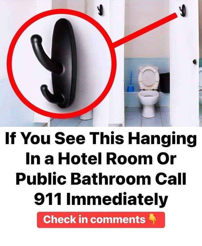 If You See This Hanging In a Hotel Room Or Public Bathroom Call 911 Immediately