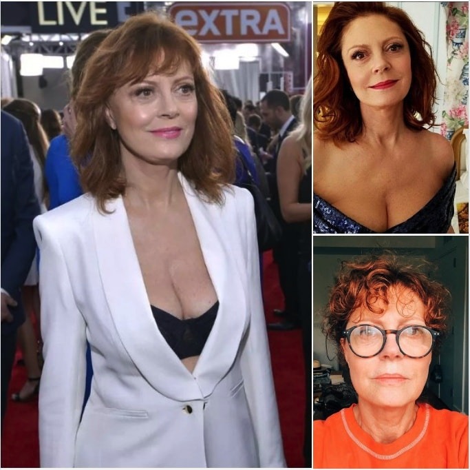 Susan Sarandon, 76, responds after being chastised for her appearance.