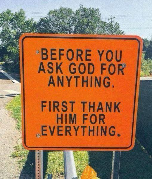 Be Thankfull to God….