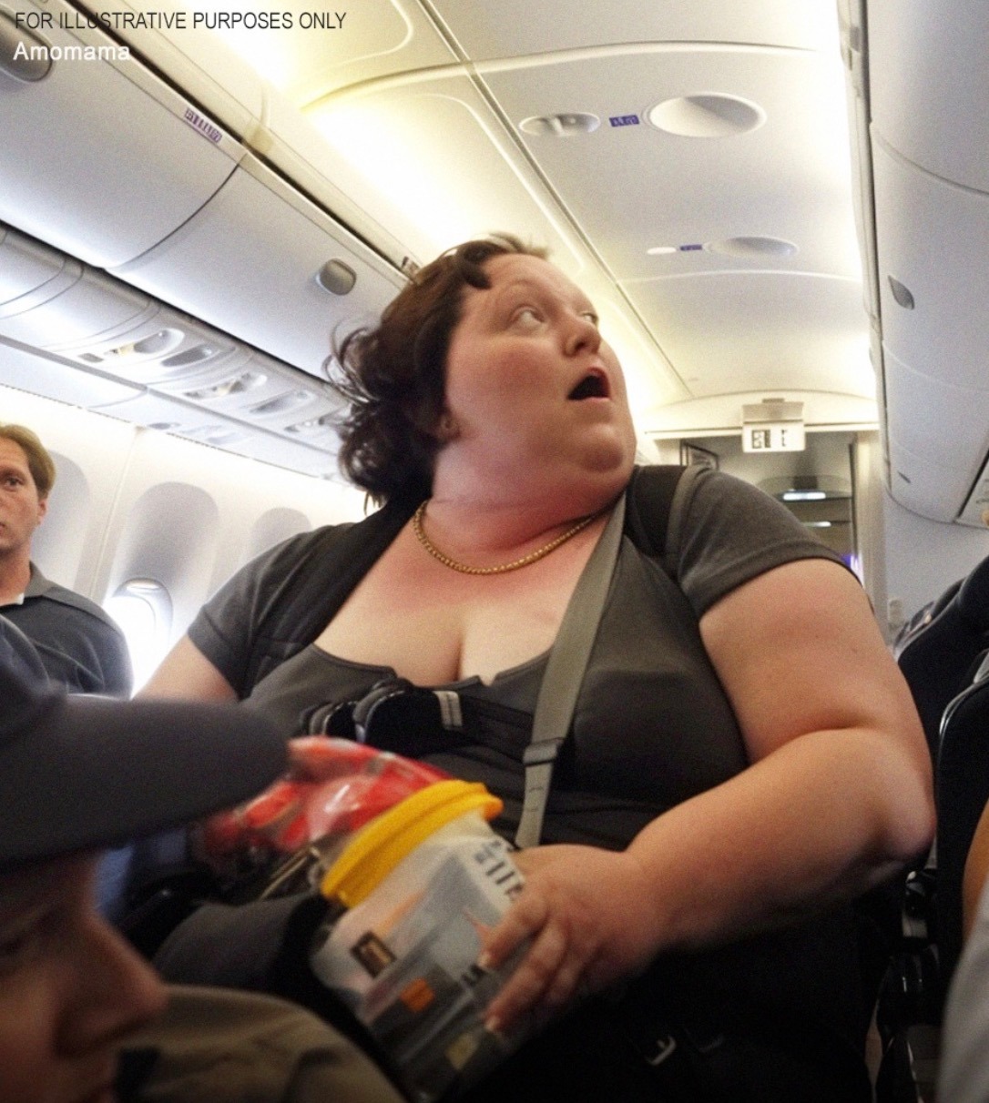 Wealthy Man Ridicules Impoverished Overweight Woman on Flight Until Captain Intervenes