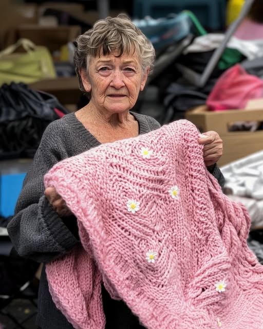 At My MILs Garage Sale, I Found a Blanket I Knitted for My Daughter Who Died the Day She Was Born