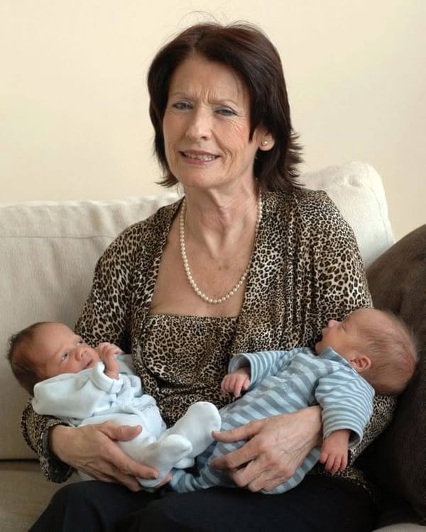 66-year-old mom criticized after giving birth to twin boys